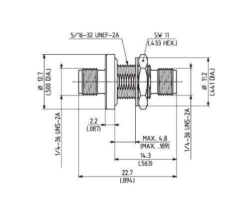 HuberSuhner/Adapter/34_SMA-50-0-3/111_NE